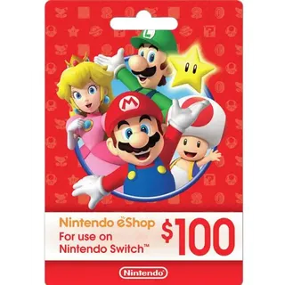 Nintendo eShop $100 EGift Card -  Only US