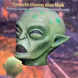 Glowing Alien Mask