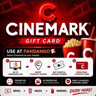$25.00 Cinemark Theatres Gift Card