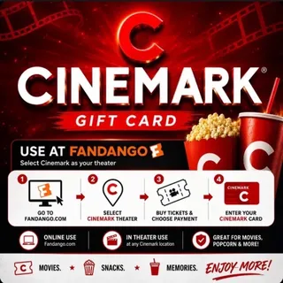 $60.00 Cinemark Theatres Gift Card