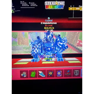 Fortnite Steal the brainrot Il Maledettones Crystal 