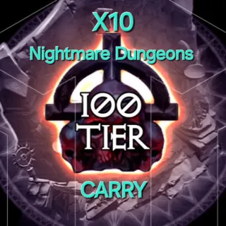 NIGHTMARE DUNGEON TIER 100 CARRY 