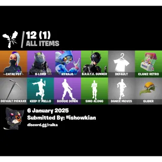 FORTNITE ACCOUNT STACKED 4 SKINS NFA