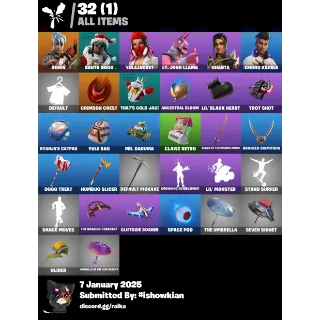 FORTNITE ACCOUNT STACKED 6 SKINS NFA