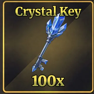 100x CRYSTAL KEY