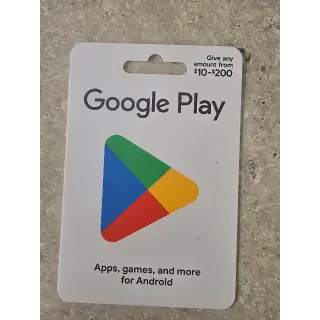 $200.00 USD Google Play
