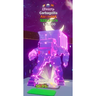 Garbagzilla 3 Traits Dreamy / Go Up For Brainrots Fortnite