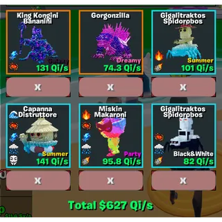 $627 Qi/s / Go Up For Brainrots Fortnite