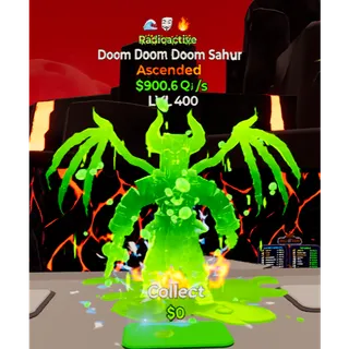 Doom Doom Doom Sahur 3T MAX!🔥 / Go Up For Brainrots Fortnite