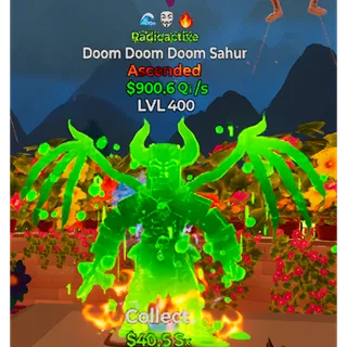 Doom Doom Doom Sahur LVL MAX $900Qi / Go Up For Brainrots Fortnite