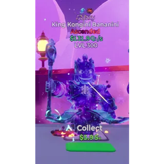 King Kongini Bananini lvl 300 $131.9Qi/s / Go Up For Brainrots