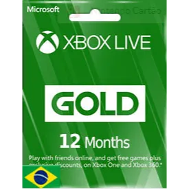 XBOX 12 MONTHS BRL XBOX LIVE GOLD