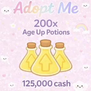Adopt Me - 200 Age Up Potion + 155,000 Cash