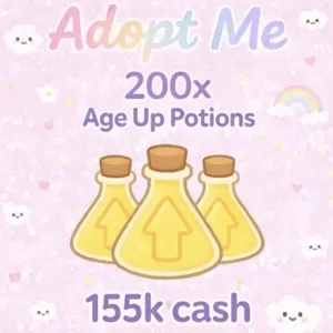Age Up Potion + Cash - Adopt Me!