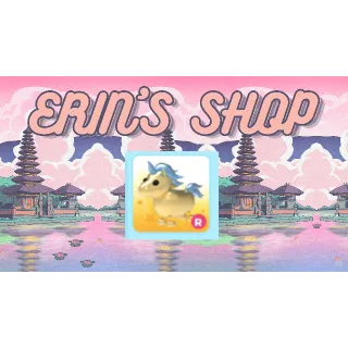 Full Grown Ride Golden Unicorn