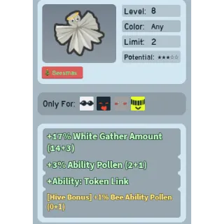 Bee Swarm Simulator Paper Angel token link ability + 1% bee ability pollen hive bonus