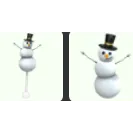 Adopt Me Snowman Rattle + Snowman Plush