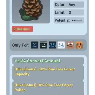 Bee Swarm Simulator Pine Cone Beequip