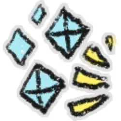 Bee Swarm Simulator Left Shining Diamond Fleuron Sticker