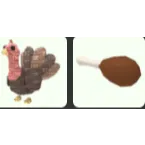 Adopt Me Turkey Plush + Turkey Leg