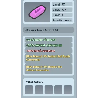 Bee Swarm Simulator Pink Eraser unwaxxed