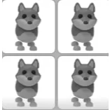 Adopt Me Wolf x4
