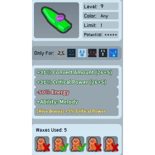 Bee Swarm Simulator Kazoo 5 crit power