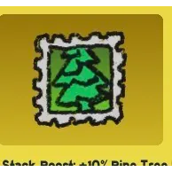 Bee Swarm Simulator Pine Stamp Sticker