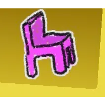 Bee Swarm Simulator Pink Chair Sticker