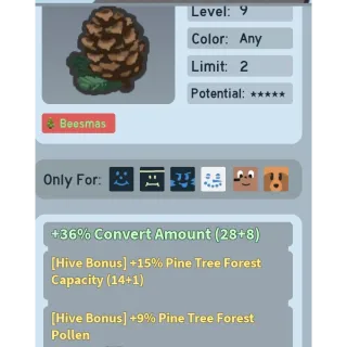 Bee Swarm Simulator Pine Cone Beequip