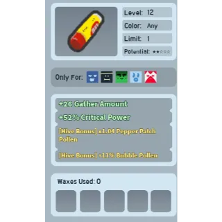 Bee Swarm Simulator Camphor Lip Balm 11% Bubble Pollen Hive Bonus