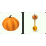 Adopt Me Pumpkin Rattle + Throwing Pumpkin