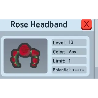 Bee Swarm Simulator Rose Headband 