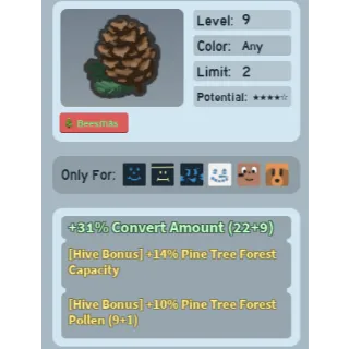 Bee Swarm Simulator Pine Cone Beequip