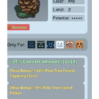 Bee Swarm Simulator Pine Cone Beequip