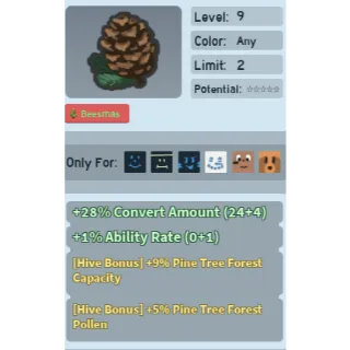 Bee Swarm Simulator Pine Cone Beequip