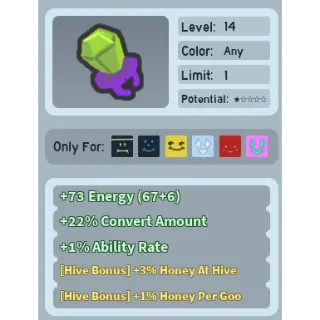 Bee Swarm Simulator Candy Ring 3% Honey at hive fully waxxed