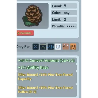 Bee Swarm Simulator Pine Cone Beequip