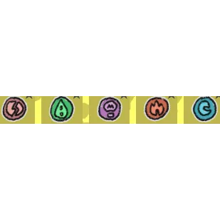 Bee Swarm Simulator Nectar Icon Sticker x5