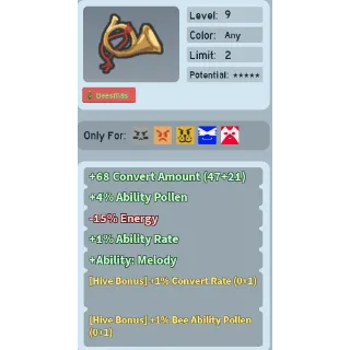 Bee Swarm Simulator Toy Horn 1% bee ability pollen