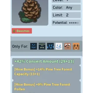 Bee Swarm Simulator Pine Cone Beequip