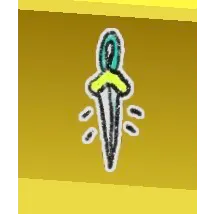 Bee Swarm Simulator Cyan Hilted Sword Sticker