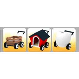Adopt Me Crate Stroller + Doghouse Stroller + Hatched Egg Stroller