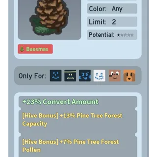 Bee Swarm Simulator Pine Cone Beequip