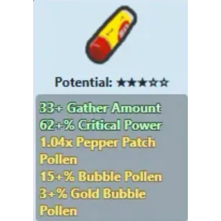 Bee Swarm Simulator Camphor Lip Balm 3% Gold Bubble Pollen Hive Bonus