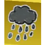 Bee Swarm Simulator Grey Raining Cloud Sticker