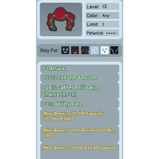 Bee Swarm Simulator Rose Headband waxxed