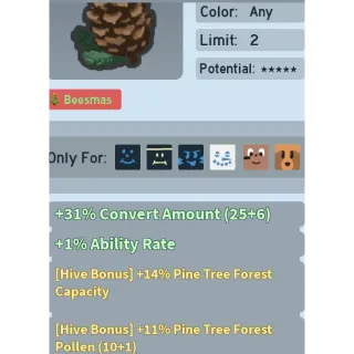 Bee Swarm Simulator Pine Cone Beequip