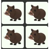 Adopt Me Wild Boar x4
