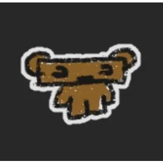 Bee Swarm Simulator Squashed Head Bear Sticker